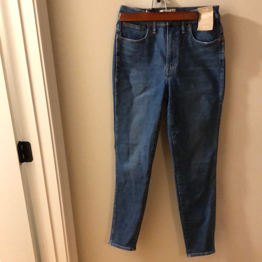 Madewell 10” high rise skinny jeans in eardley wash
